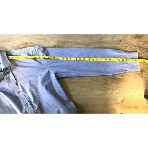 MICHAEL KORS- SOLID Button-Down Shirt Men's Neck Sz15.5 Business Casual- MEDIUM - Picture 4 of 6